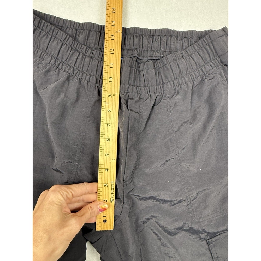 Old Navy Quick Dry Pants Women‎ L Black High Rise Cargo Joggers Balloon Nylon - Picture 6 of 13